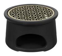 CHILDWEET Scalda Tè in Ceramica Nero Moderno Base per Teiera e Candela, Facile da Trasportare e Decorazione da Tavolo per Uso Domestico