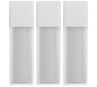 CHILDWEET Set 3 Bottiglie Pompa Airless da Viaggio 50ml in Plastica As e Pp, Contenitori Cosmetici Opachi Bianchi Facili da Conservare per Palestra e Viaggio