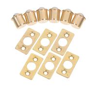 CHILDWEET Set 6 Pezzi Chiusure a Sfera per Mobili in Rame Colore Oro, Design Invisibile Decorativo per Sportelli Mobili e Arredamento Ktv