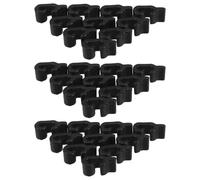 CHILDWEET Set da 40 Clip per Porte di Gabbie per Animali Domestici in Plastico Nero, Design Versatile, Robusto e Affidabile per Gabbie di Cani e Gatti