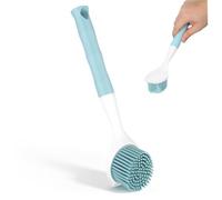 CHILDWEET Spazzola per Pulizia Piatti e Pentole in Tpr Resistente All'usura Manico Ergonomico Design Unico per da Usare e Pulire Blu