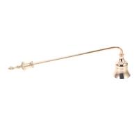 CHILDWEET Spegnicandele in Alluminio con Manico Lungo, Stile Vintage Oro, per Spegnere Candele e Stoppini a Casa, Prolunga la Vita della Candela
