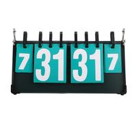 CHILDWEET Tabellone Segnapunti Portatile per Tennis e Pallavolo in Acciaio Numeri Flip, Design Compatto per Partite Indoor e Outdoor, Segnatura Chiara e Precisa