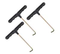 CHILDWEET Tiralacci Resistenti a Forma di T per Scarpe e Pattini a Rotelle, Set da 3 Pezzi Gancio Integrato in Plastica e Ferro, Strumento Portatile per Tendere Lacci in Modo Semplice