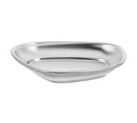 CHILDWEET Vaschetta per Manicure in Acciaio Inossidabile Argento, Vaschetta Facile da Pulire, Contenitore Resistente per Strumenti Nail Salon
