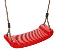 ChildWood Play Sedile girevole in plastica con corde e anelli per bambini altalena set o telaio da arrampicata (Red)