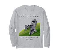 ChileTourist Souvenir Rapa NUI Island Siti archeologici Maglia a Manica