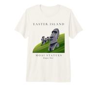 ChileTourist Souvenir Rapa NUI Island Siti archeologici Maglietta Premium