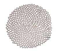 Chilewich - Tovaglietta in vinile pressato Dahlia Round Gunmetal