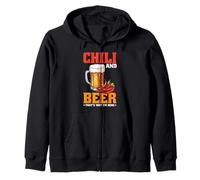 Chili And Beer That's Why I'm Here Spicy Food Drink - Felpa con Cappuccio