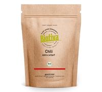Chili Bio macinato 250g | Extra caldo (circa 120.000 SHU) | per speziare e condire il cibo | Imbottigliato e controllato in Germania | Biotiva
