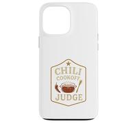 Chili Cookoff Judge Badge Retro Chili Pot Spoon Custodia per iPhone 13 Pro Max