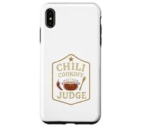 Chili Cookoff Judge Badge Retro Chili Pot Spoon Custodia per iPhone XS Max