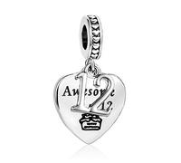 Chili Jewelry Charm per 12° 16° 18° 21° compleanno, compatibile con braccialetti Pandora, Metallo, rame.