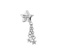 Chili Jewelry Charm per donne e ragazze, con stella cadente, compatibile con braccialetti Pandora, Metallo, rame.