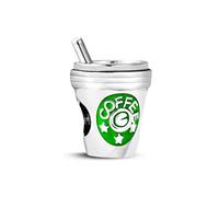 Chili Jewelry Charm per tazza di caffè, compatibile con braccialetti Pandora, Metallo, rame.