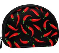 Chili Pattern Women And Girls Cute Fashion Coin Purse Wallet Bag Change Pouch Key Holder