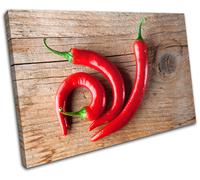 Chili Peppers Kitchen Spices Cooking Indian Restaurant Canvas Art Picture Print