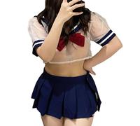 CHILIRIA Costume da scolaretta lingerie taglie forti anime giapponese gioco di ruolo lingerie cosplay scuola ragazza vestito da marinaio uniforme costume