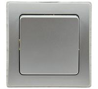 ChiliTec 21107 DELPHI - Interruttore con 1 cornice, 230 V, colore: Argento