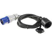 ChiliTec H07RN-F 3G2,5 230 V/16 A, cavo adattatore CEE da presa di terra IP44, protezione dagli spruzzi d'acqua, 230 V/16 A, 3 pin, per campeggio, roulotte e camper