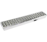 ChiliTec Lampada di emergenza con batteria di emergenza, funzionamento a batteria, fino a 5 ore, CTNL-60, 230 V, 60 SMD, 230 V, accensione automatica in caso di interruzione di corrente, illuminazione