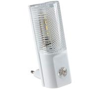ChiliTec Luce notturna a LED con interruttore crepuscolare, presa 230 V, luce per scale, illuminazione per cameretta dei bambini, commutazione al buio, 1 Watt, luce bianca