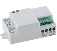 ChiliTec Mini sensore di movimento da incasso a 360°, sensore ad alta frequenza HF, adatto a 5 - 1200 Watt per lampade da parete e a soffitto