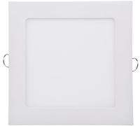 ChiliTec Pannello LED quadrato da incasso a soffitto, 17 x 17 cm, 20 mm, piatto, 230 V, 12 W, 1164 lumen, con trasformatore, montaggio a incasso, 4200 K, colore bianco neutro, telaio bianco