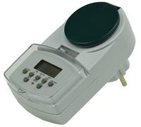 Timer settimanale digitale, per esterni IP44, batteria tampone