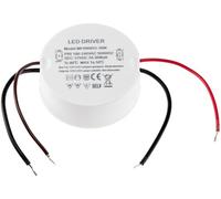 ChiliTec Trasformatore a LED, 36 Watt, 12 V, 3 A, rotondo, 64 x 23 mm, CT-36E, alimentatore di rete, installazione a incasso, 0,5 - 36 W, 230 V su 12 V, tensione continua AC a DC, trasformatore a