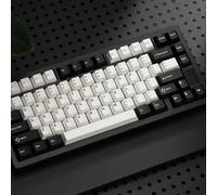 Chilkey ND75 Tastiera meccanica da gioco wireless al 75% in alluminio con schermo LCD, montaggio rapido, BT/2.4G/USB-C, tastiera nera personalizzata RGB sostituibile a caldo per laptop PC da ufficio