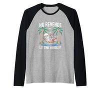 Chill Art con Karma Pazienza Vacanza Vibes Zen Halloween Maglia con Maniche Raglan