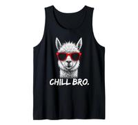 Chill Bro - Cool Alpaca with sunglasses gift idea gamer Canotta