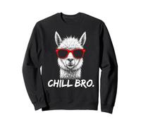 Chill Bro - Cool Alpaca with sunglasses gift idea gamer Felpa