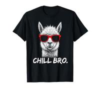 Chill Bro - Cool Alpaca with sunglasses gift idea gamer Maglietta