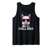 Chill Bro - Cool Llama with sunglasses gift idea gamer Canotta
