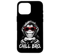 CHILL BRO - Cool monkey with sunglasses gaming funny gamer Custodia per iPhone 16 Pro Max