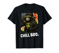Chill Bro Cooler - Scimmia con Occhiali da Sole Maglietta