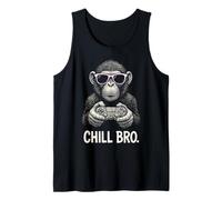 Chill Bro Cooler Scimmia con Occhiali da Sole, Regalo Divertente Canotta