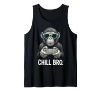 Chill Bro Cooler Scimmia con Occhiali da Sole, Regalo Divertente Canotta