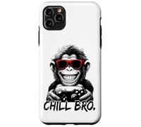 CHILL BRO - N Cool monkey with sunglasses gaming funny gamer Custodia per iPhone 11 Pro Max