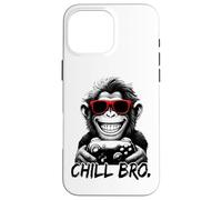 CHILL BRO - N Cool monkey with sunglasses gaming funny gamer Custodia per iPhone 16 Pro Max