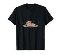 Chill Capybara Rilassante in Acqua Carino Animale Maglietta