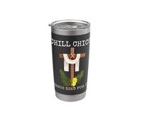 Chill Chick Gesù è morto per noi Divertente Pasqua cristiana Bicchiere termico in acciaio inox doppia parete
