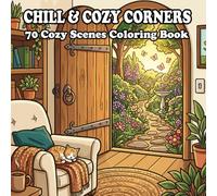 Chill & Cozy Corners Coloring Book: 100 Chill, Hygge, and Comforting Pages for Stress Relief