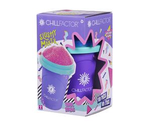 Chill Factor Color Shock Slushy Maker Power Purple - Reusable Slushy Maker Cup H
