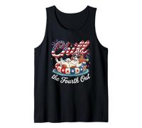 Chill Fourth out Cavalier King Charles Spaniel 4th of July Canotta