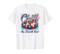 Chill Fourth out Cavalier King Charles Spaniel 4th of July Maglietta