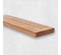 Chill House Mensola Galleggiante Rustica 22cm x 4.4cm, Teak, 130cm